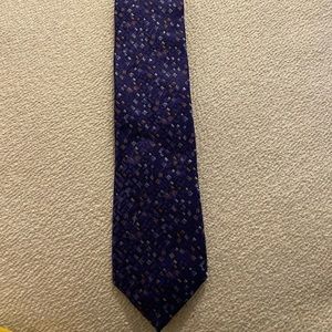Fendi 100% Silk purple design tie